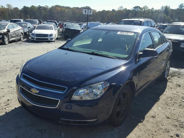 1G1ZG57B694160955 - 2009 CHEVROLET MALIBU LS BLUE photo 2