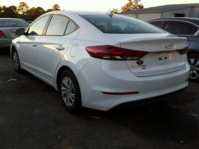 5NPD74LF8HH051927 - 2017 HYUNDAI ELANTRA SE WHITE photo 3