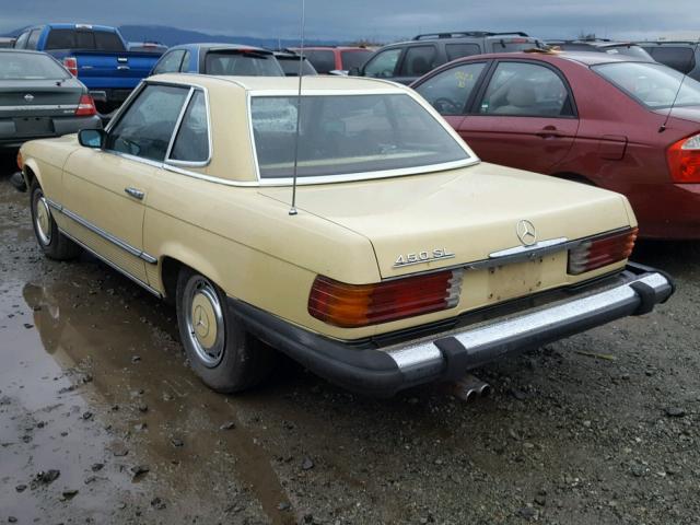 10704412024091 - 1975 MERCEDES-BENZ 450 SL YELLOW photo 3