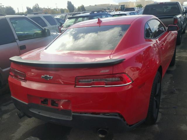 2G1FH1EJXF9264215 - 2015 CHEVROLET CAMARO SS RED photo 4