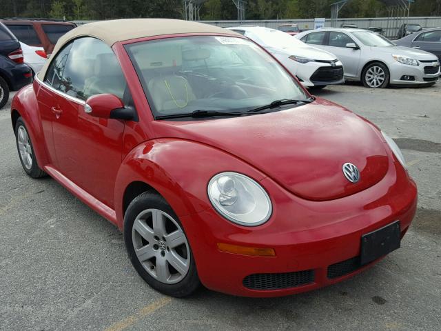 3VWRF31YX7M421045 - 2007 VOLKSWAGEN NEW BEETLE 红色 照片 1
