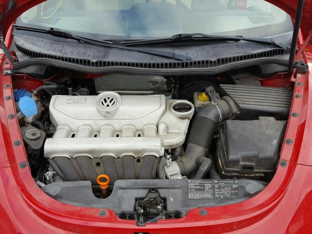 3VWRF31YX7M421045 - 2007 VOLKSWAGEN NEW BEETLE 红色 照片 7