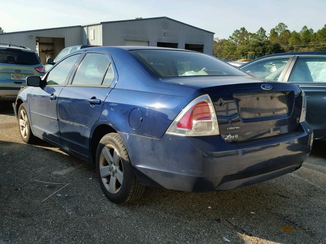 3FAFP07Z06R224099 - 2006 FORD FUSION SE BLUE photo 3