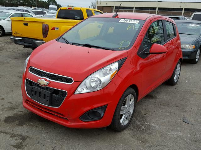 KL8CA6S95EC506480 - 2014 CHEVROLET SPARK LS RED photo 2