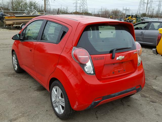 KL8CA6S95EC506480 - 2014 CHEVROLET SPARK LS RED photo 3