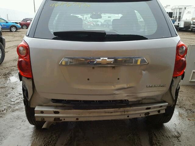 2GNALBEK1C6167472 - 2012 CHEVROLET EQUINOX LS SILVER photo 9