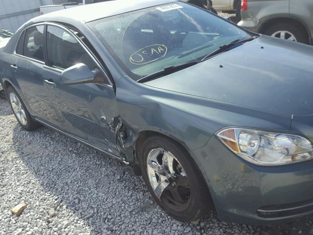 1G1ZH57B09F225638 - 2009 CHEVROLET MALIBU 1LT 绿色 照片 9