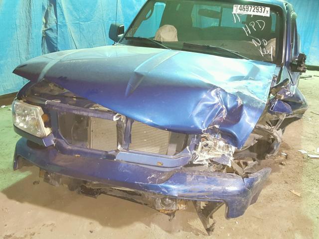 1FTKR1ED6BPA45955 - 2011 FORD RANGER SUP BLUE photo 9