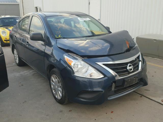 3N1CN7AP7FL939597 - 2015 NISSAN VERSA S BLUE photo 1