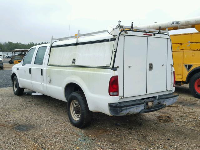 1FTNW20L71EC32304 - 2001 FORD F250 SUPER WHITE photo 3