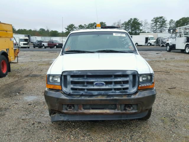 1FTNW20L71EC32304 - 2001 FORD F250 SUPER WHITE photo 9