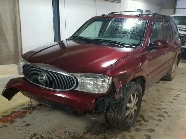 5GADT13S052207593 - 2005 BUICK RAINIER CX MAROON photo 2