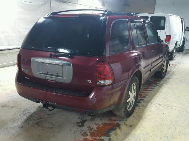 5GADT13S052207593 - 2005 BUICK RAINIER CX MAROON photo 4