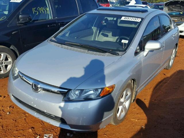 1HGFA16817L063483 - 2007 HONDA CIVIC EX SILVER photo 2