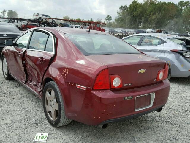 1G1ZJ57738F284536 - 2008 CHEVROLET MALIBU 2LT RED photo 3