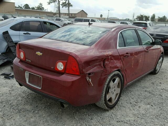 1G1ZJ57738F284536 - 2008 CHEVROLET MALIBU 2LT RED photo 4