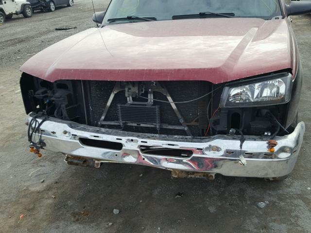 1GCEC14TX5Z138736 - 2005 CHEVROLET SILVERADO MAROON photo 9