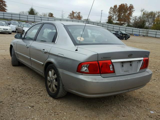 KNAGD128755431728 - 2005 KIA OPTIMA LX SILVER photo 3