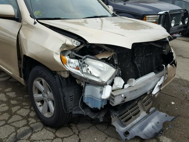 JTEES41A882072137 - 2008 TOYOTA HIGHLANDER GOLD photo 9