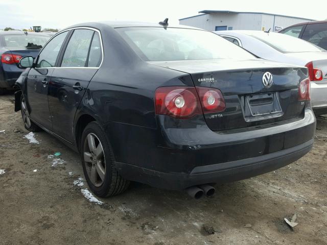 3VWRM71K48M012212 - 2008 VOLKSWAGEN JETTA SE BLACK photo 3