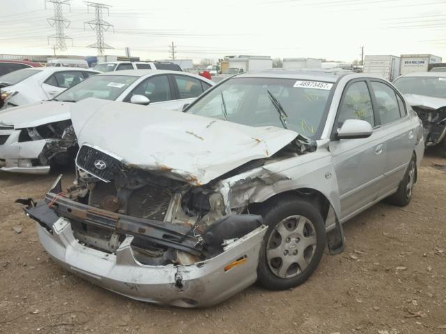 KMHDN45D71U188687 - 2001 HYUNDAI ELANTRA GL SILVER photo 2