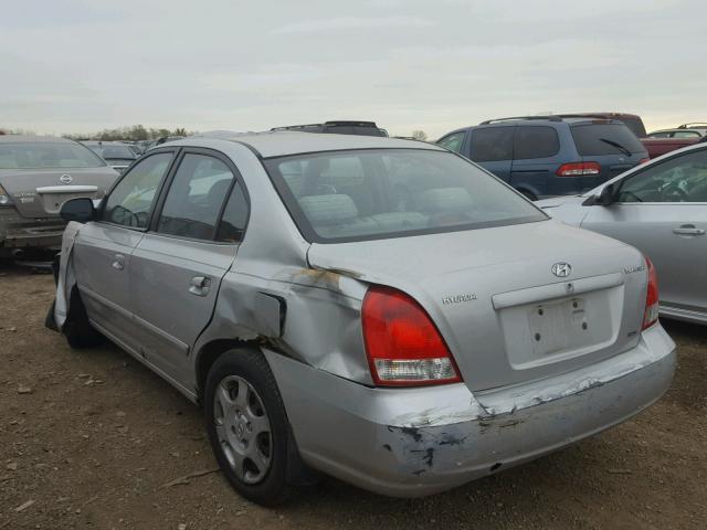 KMHDN45D71U188687 - 2001 HYUNDAI ELANTRA GL SILVER photo 3