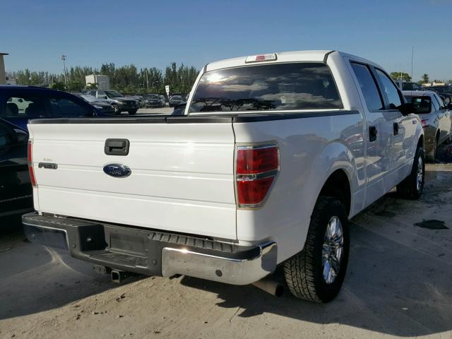 1FTFW1CT4CKE37187 - 2012 FORD F150 WHITE photo 4