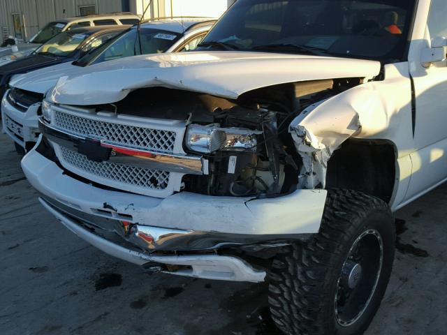 1GCHK29132E266736 - 2002 CHEVROLET SILVERADO WHITE photo 9