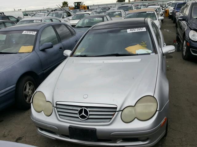 WDBRN47J22A342477 - 2002 MERCEDES-BENZ C 230K SPO GRAY photo 9