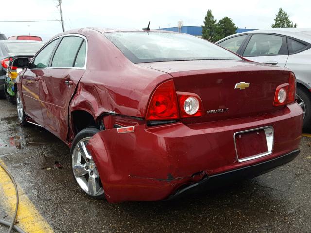 1G1ZD5EB7AF121537 - 2010 CHEVROLET MALIBU 2LT RED photo 3