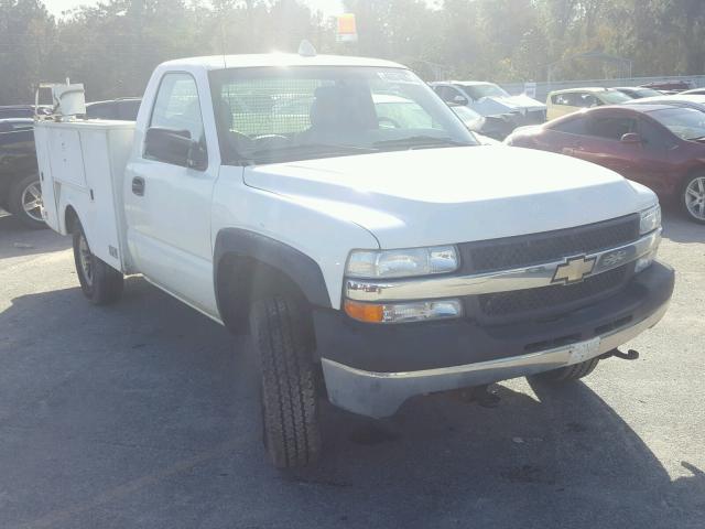 1GBHK24151E304865 - 2001 CHEVROLET SILVERADO WHITE photo 1