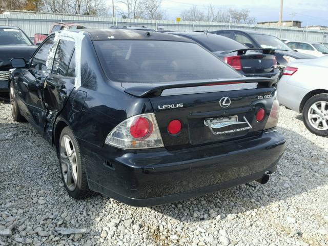 JTHBD182710006533 - 2001 LEXUS IS 300 BLACK photo 3