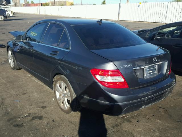 WDDGF5EB1AR126164 - 2010 MERCEDES-BENZ C 300 GRAY photo 3