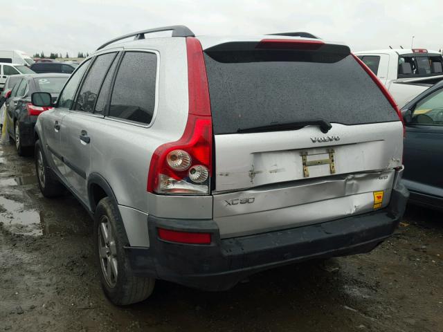 YV1CZ592651154454 - 2005 VOLVO XC90 SILVER photo 3