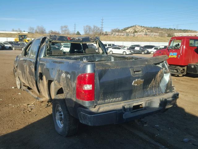 1GCHK23K28F227057 - 2008 CHEVROLET SILVERADO BLUE photo 3