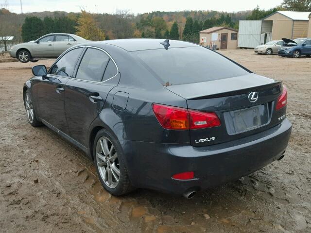 JTHBE262885021738 - 2008 LEXUS IS 350 GRAY photo 3