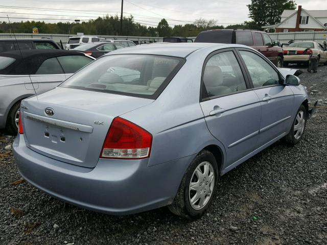 KNAFE121885518117 - 2008 KIA SPECTRA EX BLUE photo 4