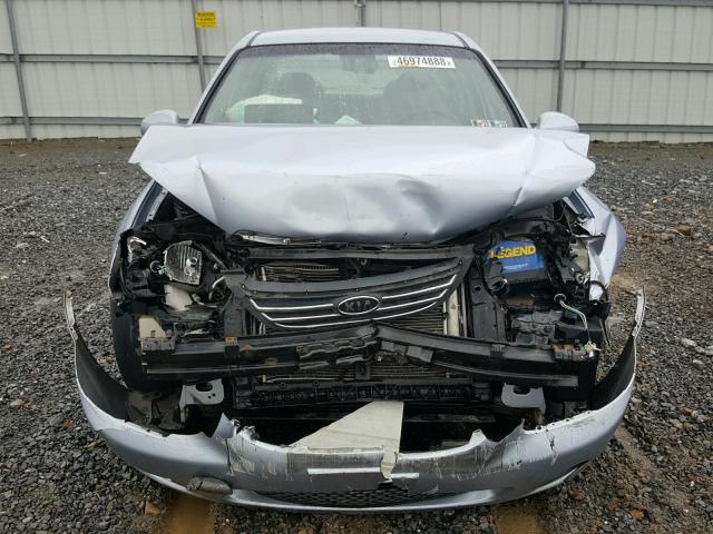 KNAFE121885518117 - 2008 KIA SPECTRA EX BLUE photo 9