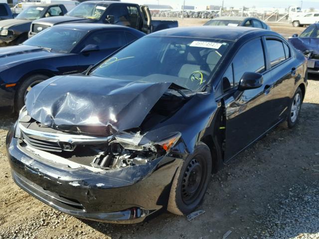 19XFB2F50CE365485 - 2012 HONDA CIVIC LX BLACK photo 2