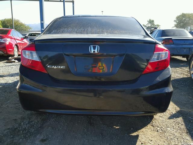 19XFB2F50CE365485 - 2012 HONDA CIVIC LX BLACK photo 9