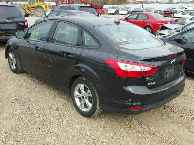 1FADP3F24EL254202 - 2014 FORD FOCUS SE BLACK photo 3