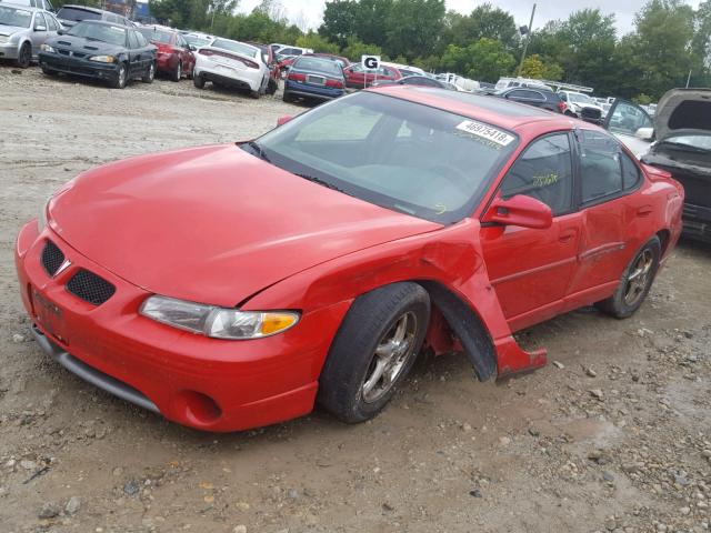 1G2WP52K01F194159 - 2001 PONTIAC GRAND PRIX RED photo 9