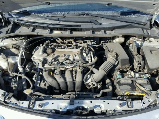 JTDBU4EE5C9173280 - 2012 TOYOTA COROLLA BA SILVER photo 7