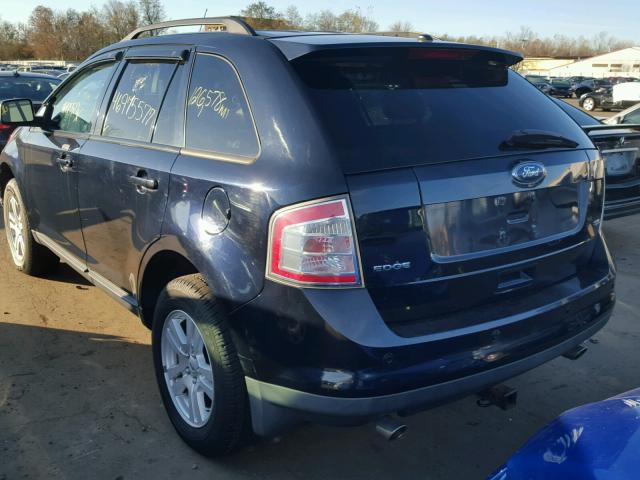 2FMDK38C18BA36393 - 2008 FORD EDGE BLUE photo 3