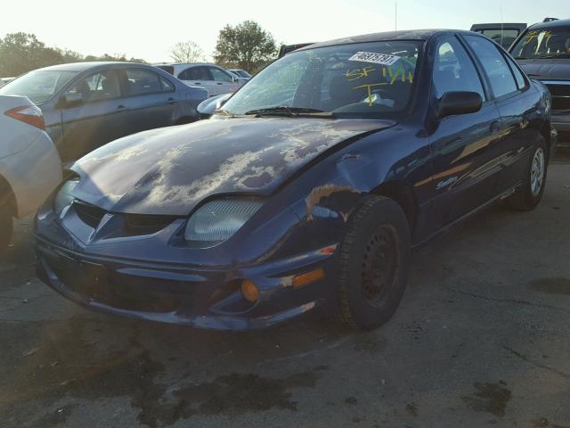 1G2JB524217400683 - 2001 PONTIAC SUNFIRE SE BLUE photo 2