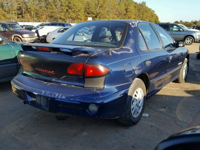 1G2JB524217400683 - 2001 PONTIAC SUNFIRE SE BLUE photo 4