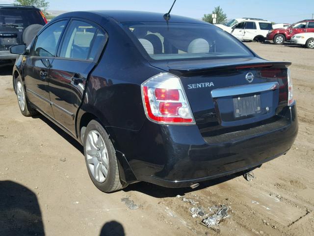 3N1AB6AP5CL645119 - 2012 NISSAN SENTRA 2.0 BLACK photo 3