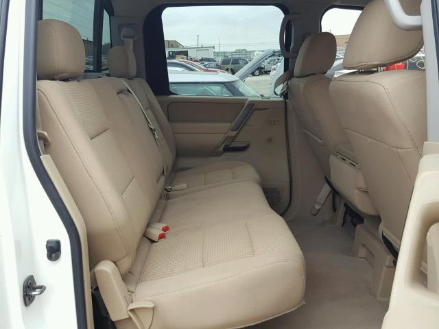 1N6BA07D08N345975 - 2008 NISSAN TITAN XE WHITE photo 6