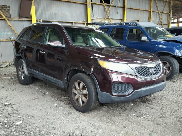 5XYKT4A27BG126201 - 2011 KIA SORENTO BA MAROON photo 1