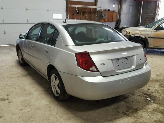 1G8AZ55FX7Z203370 - 2007 SATURN ION LEVEL SILVER photo 3